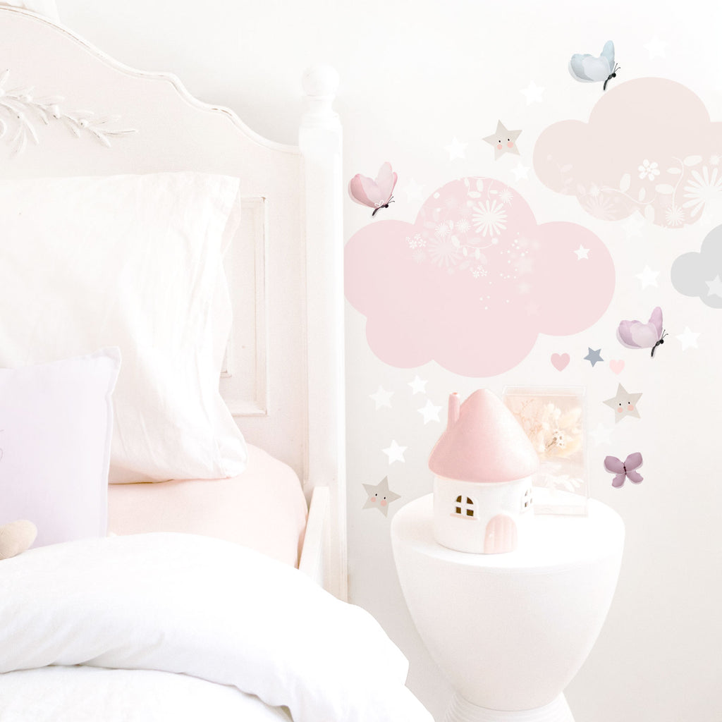 Extras Sheet - Sleepy Moon Pink Wall Sticker - Schmooks 