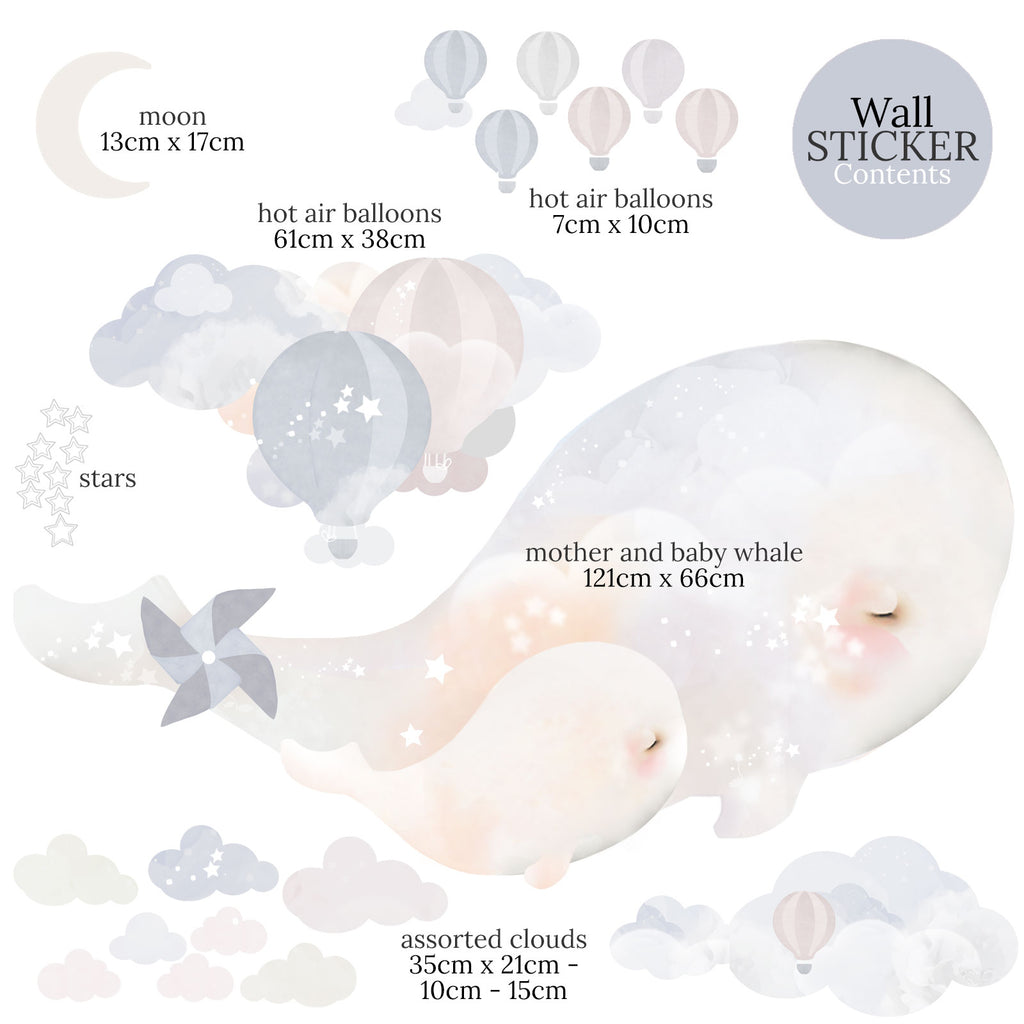 Beluga Whales Wall Sticker - Schmooks 